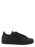 Tom Ford Schwarze Leder Low-Top-Sneaker