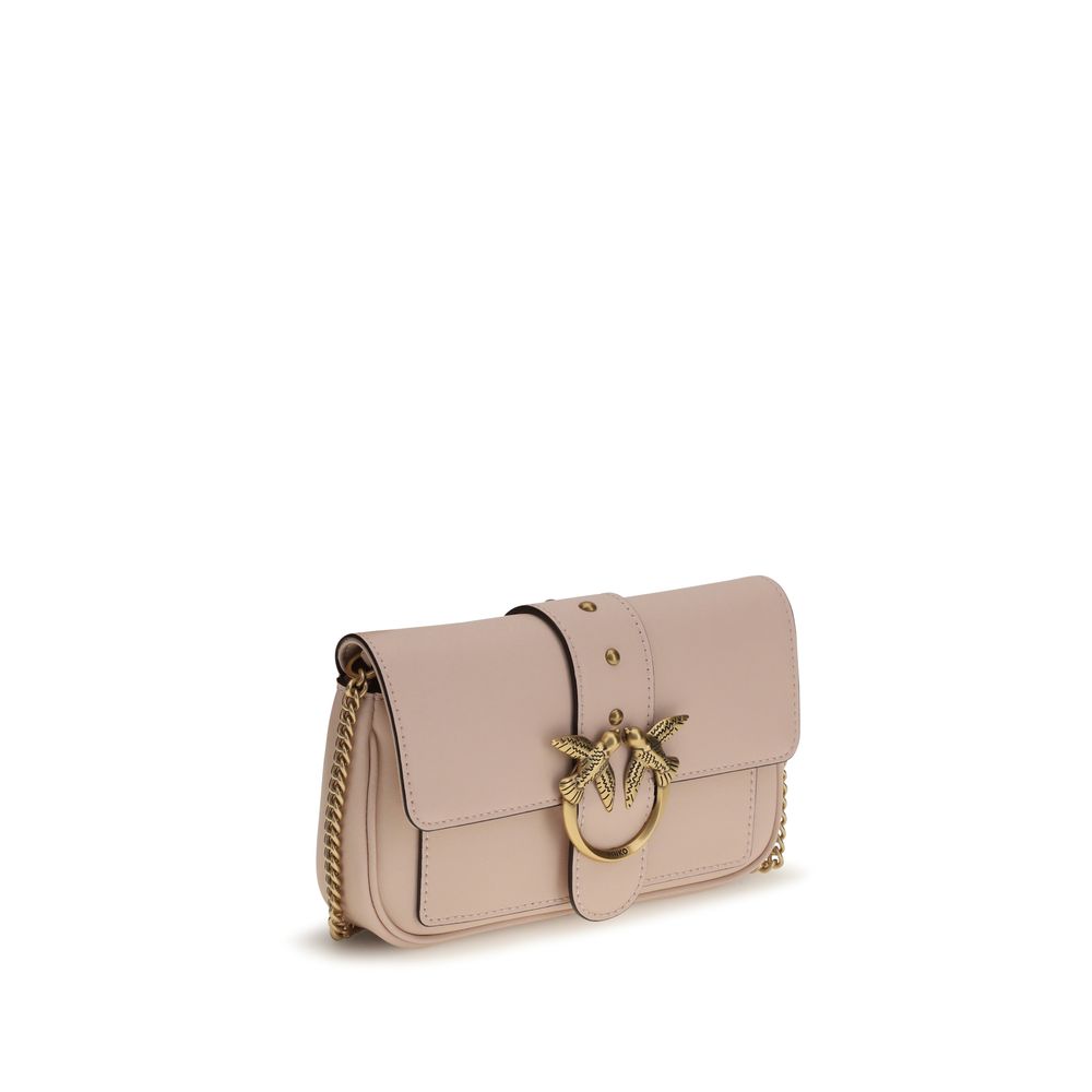 PINKO Multicolor Calf Leather Bos Taurus Schultertasche