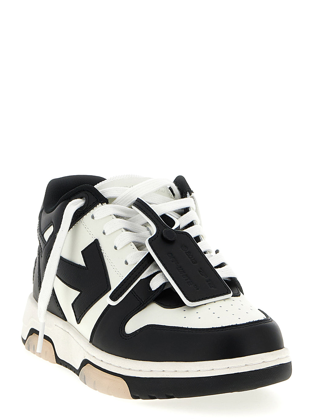 Off-White Bicolor Calfskin Low Top Sneakers