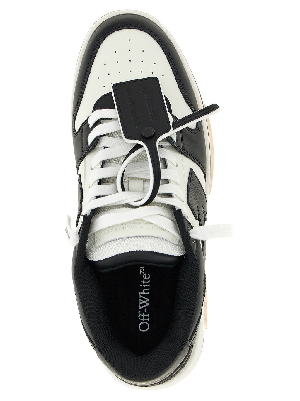 Off-White Bicolor Calfskin Low Top Sneakers