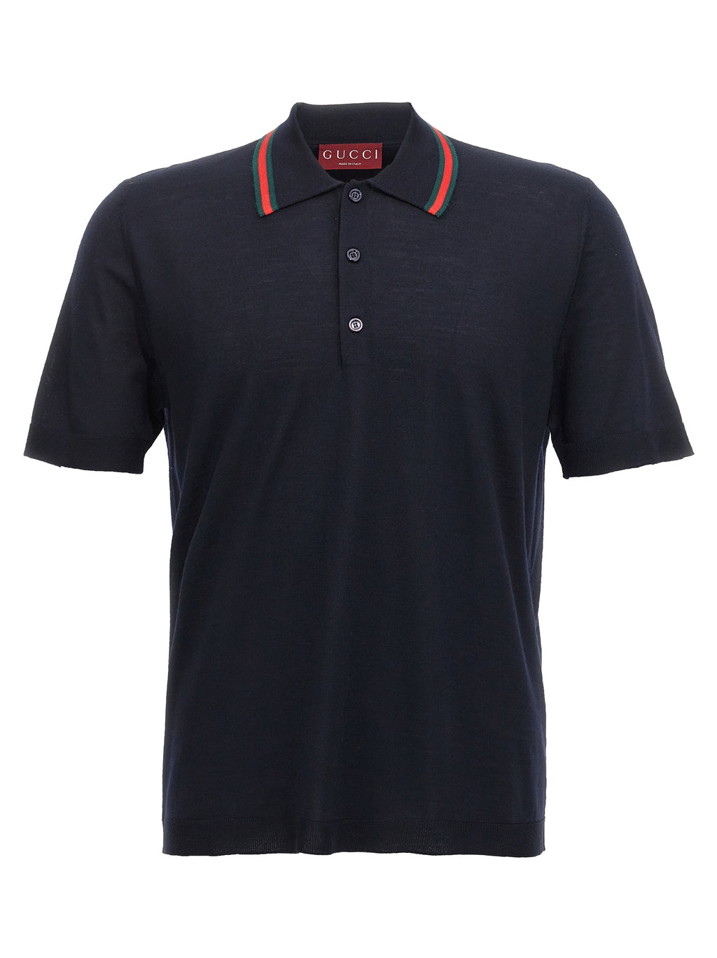 Gucci Blaues Woll-Poloshirt