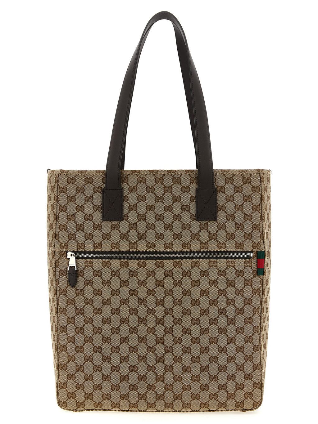 Gucci Braune Schultertasche aus Polyester