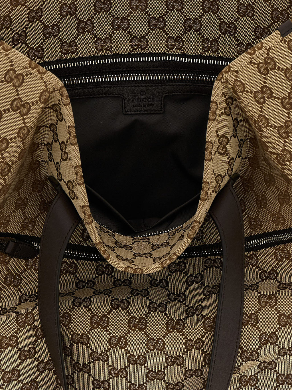 Gucci Braune Schultertasche aus Polyester