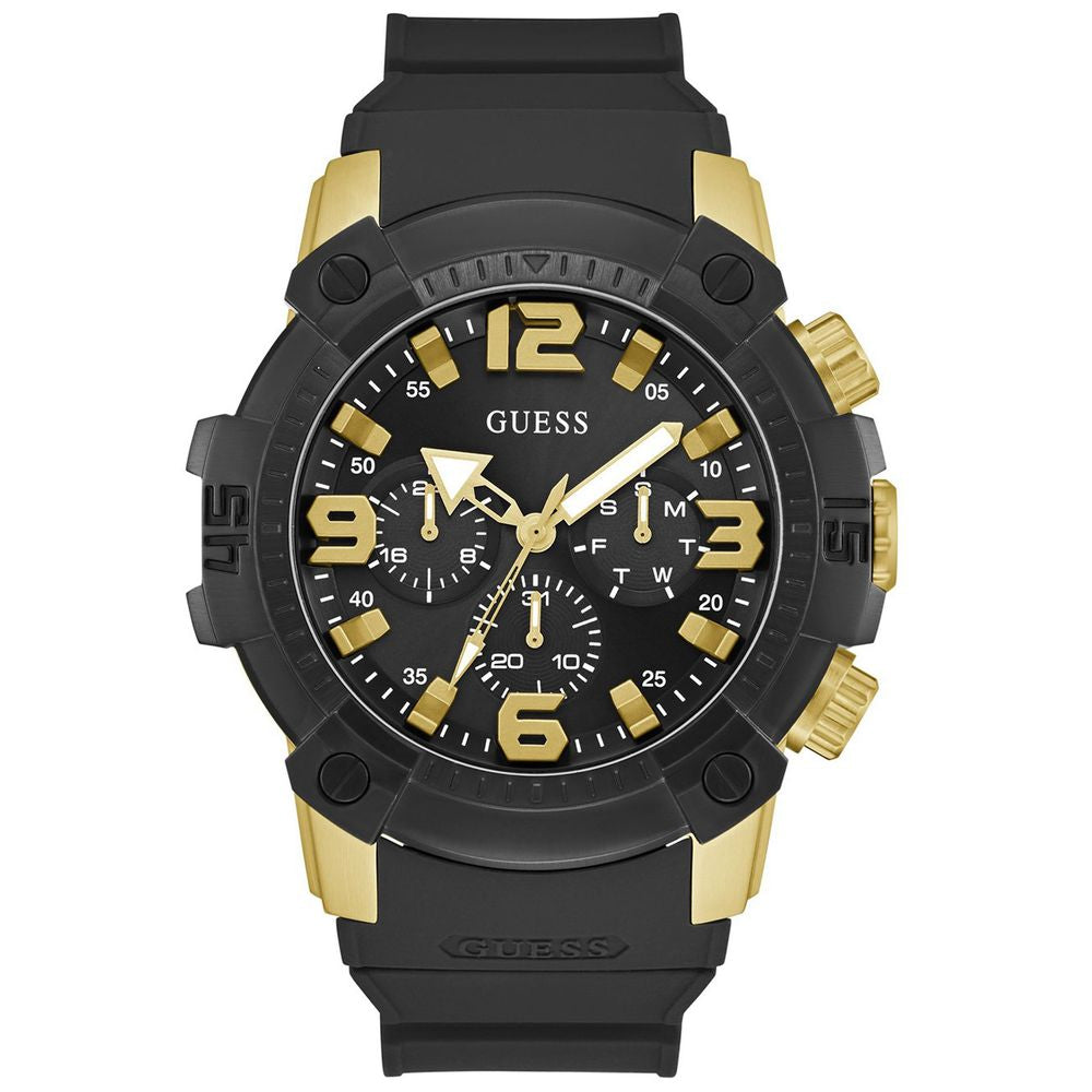 Guess Herren-Sportuhr mit schwarzem Synthetikarmband – Sportlich & Modern.