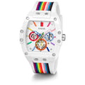 Multicolor-Kunststoff-Armbanduhr