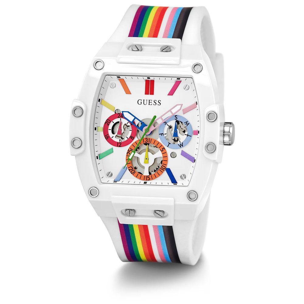 Multicolor-Kunststoff-Armbanduhr