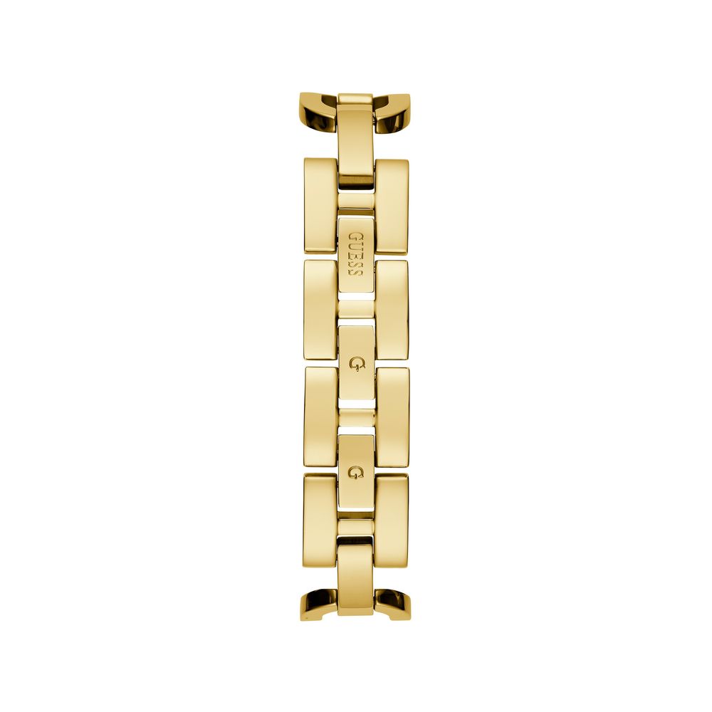 Goldfarbene Edelstahl-Dresswatch