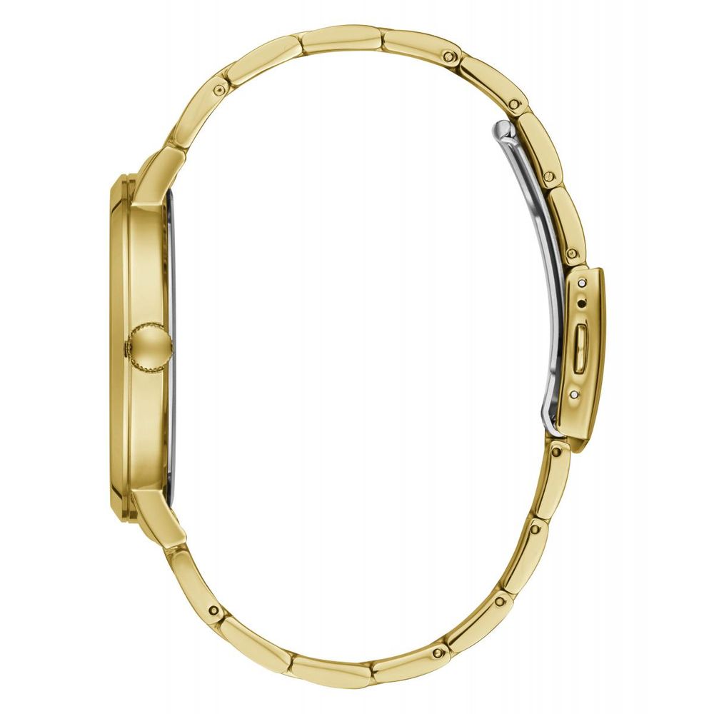 GUESS-Goldfarbene Edelstahl-Dresswatch