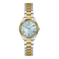 Goldfarbene Edelstahl-Dresswatch