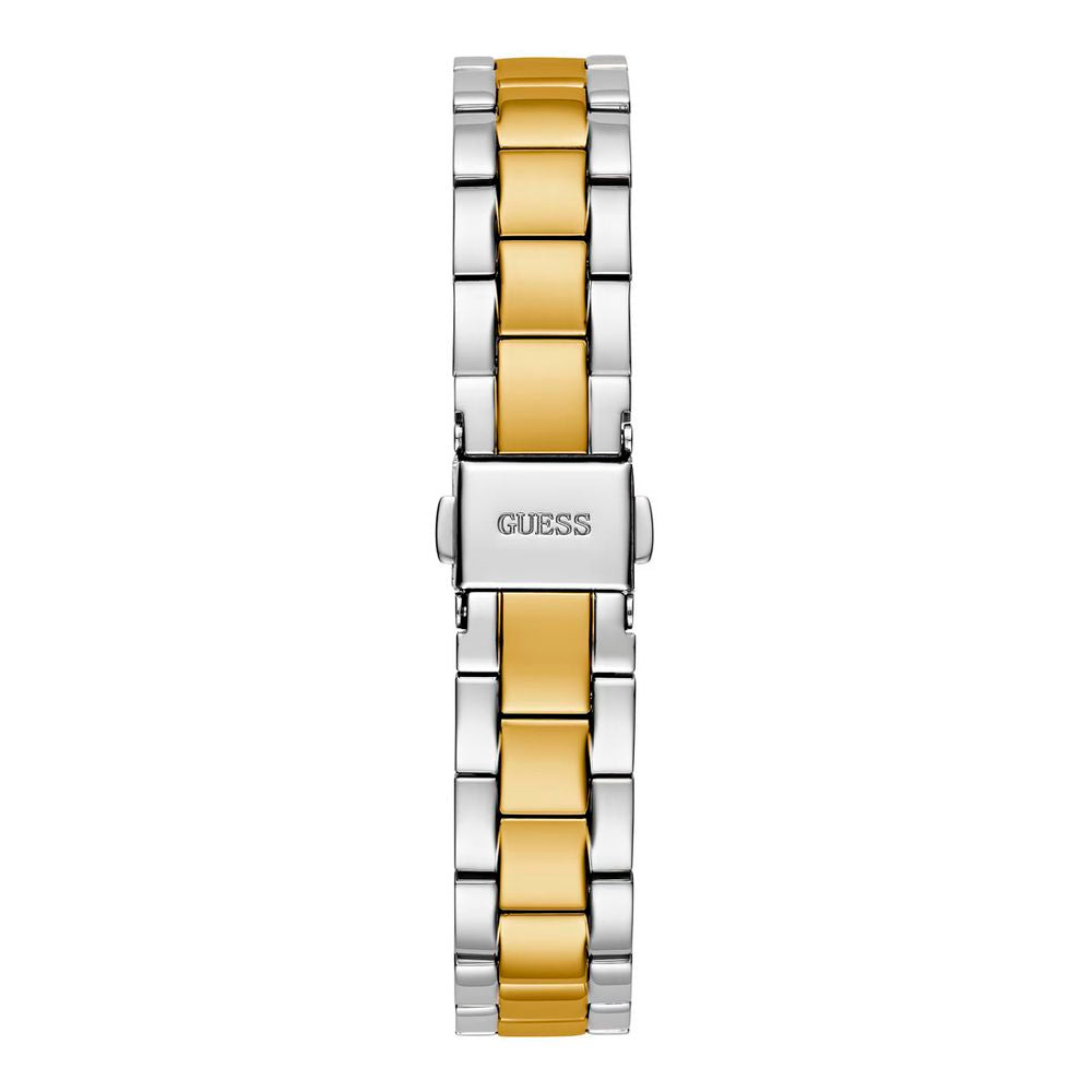 Goldfarbene Edelstahl-Dresswatch