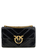 PINKO Schwarze Kalbsleder-Schultertasche