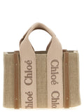 Chloé Multicolor Linen Handtasche