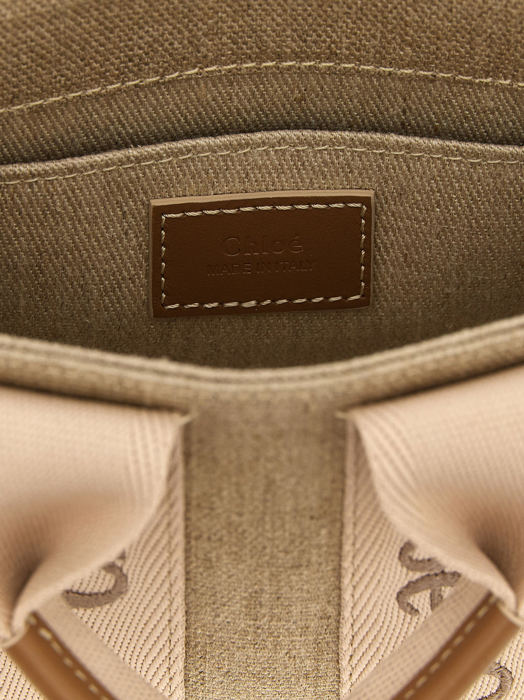 Chloé Multicolor Linen Handtasche