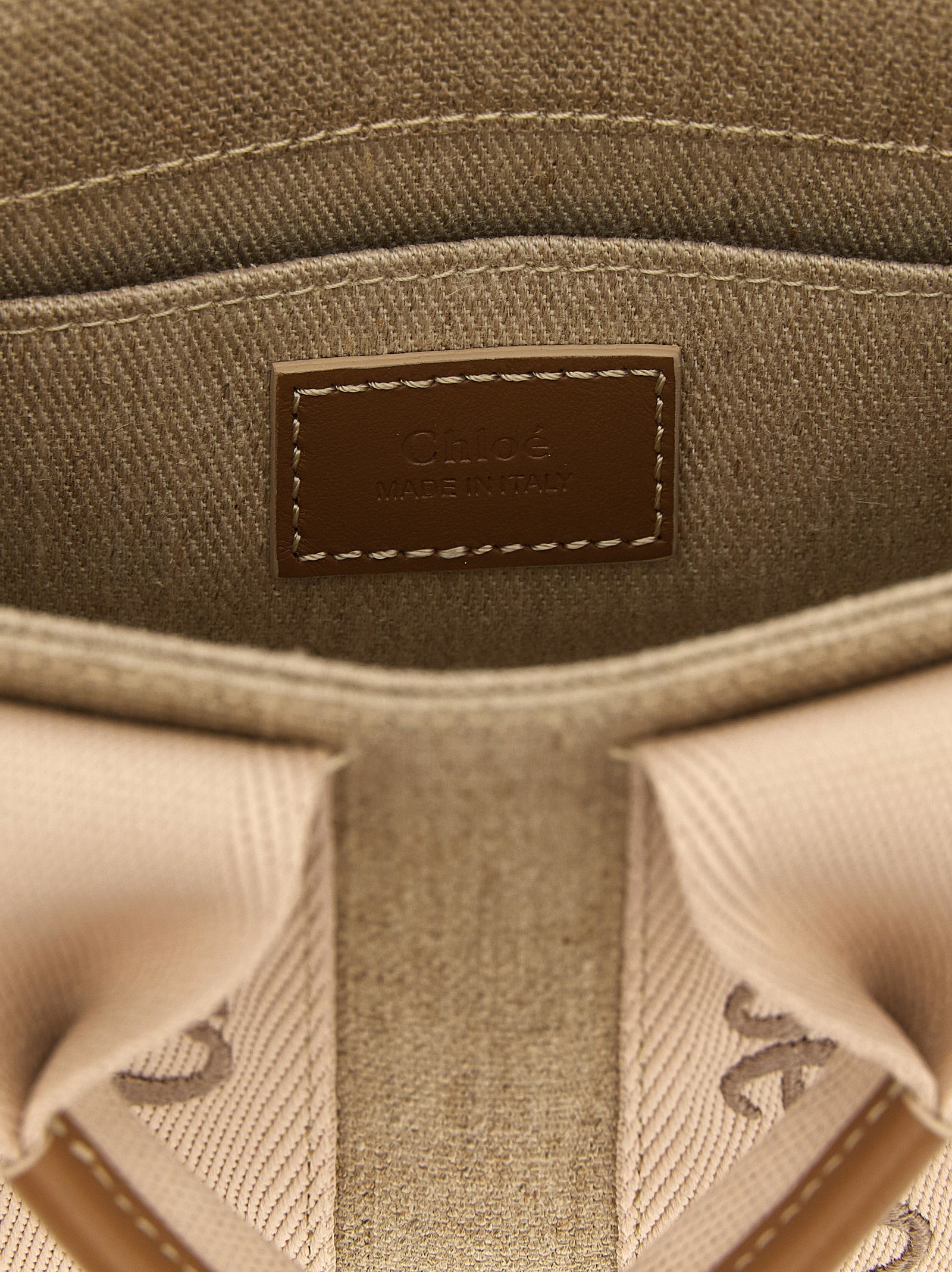 Chloé Multicolor Linen Handtasche