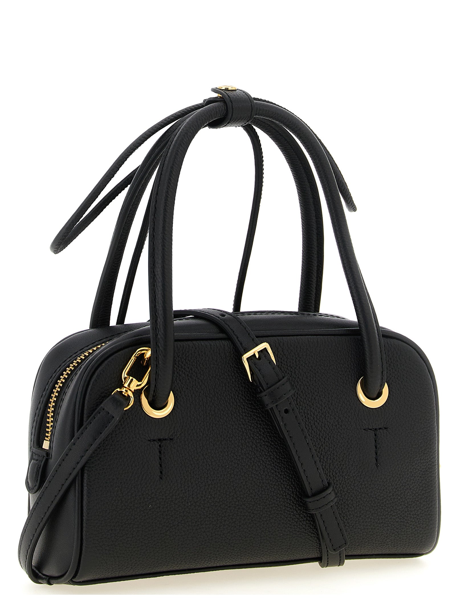 Furla Schwarze Kalbsleder-Handtasche