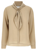 Max Mara Beige Seidenbluse