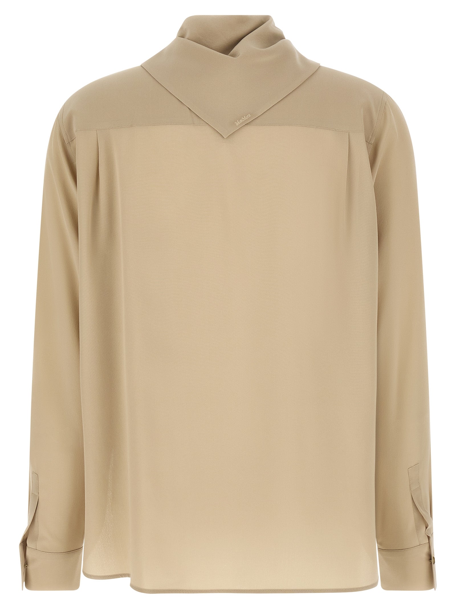 Max Mara Beige Seidenbluse