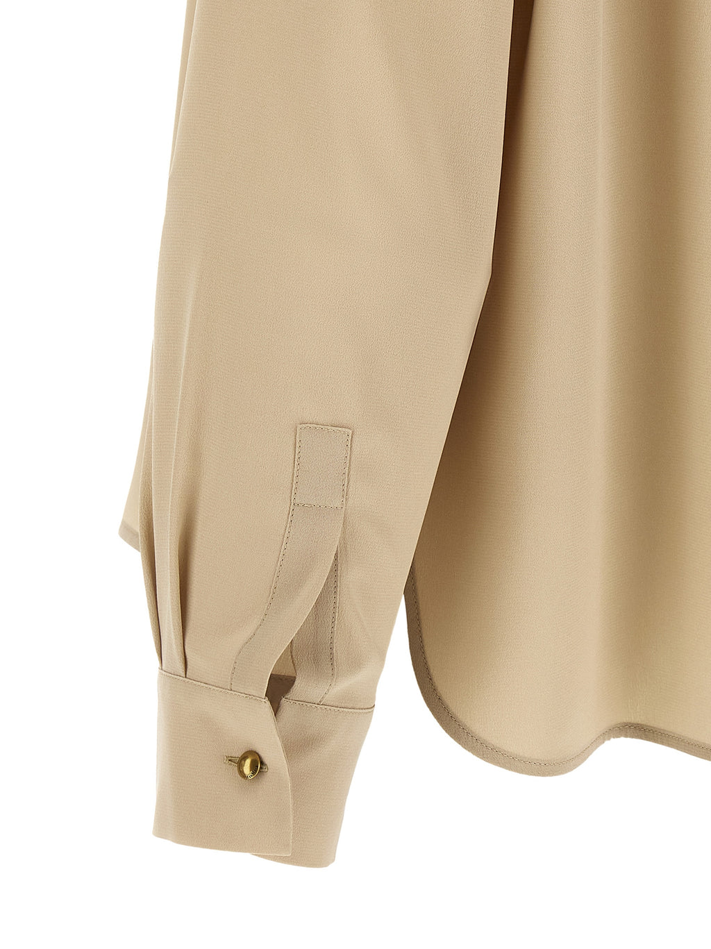 Max Mara Beige Seidenbluse