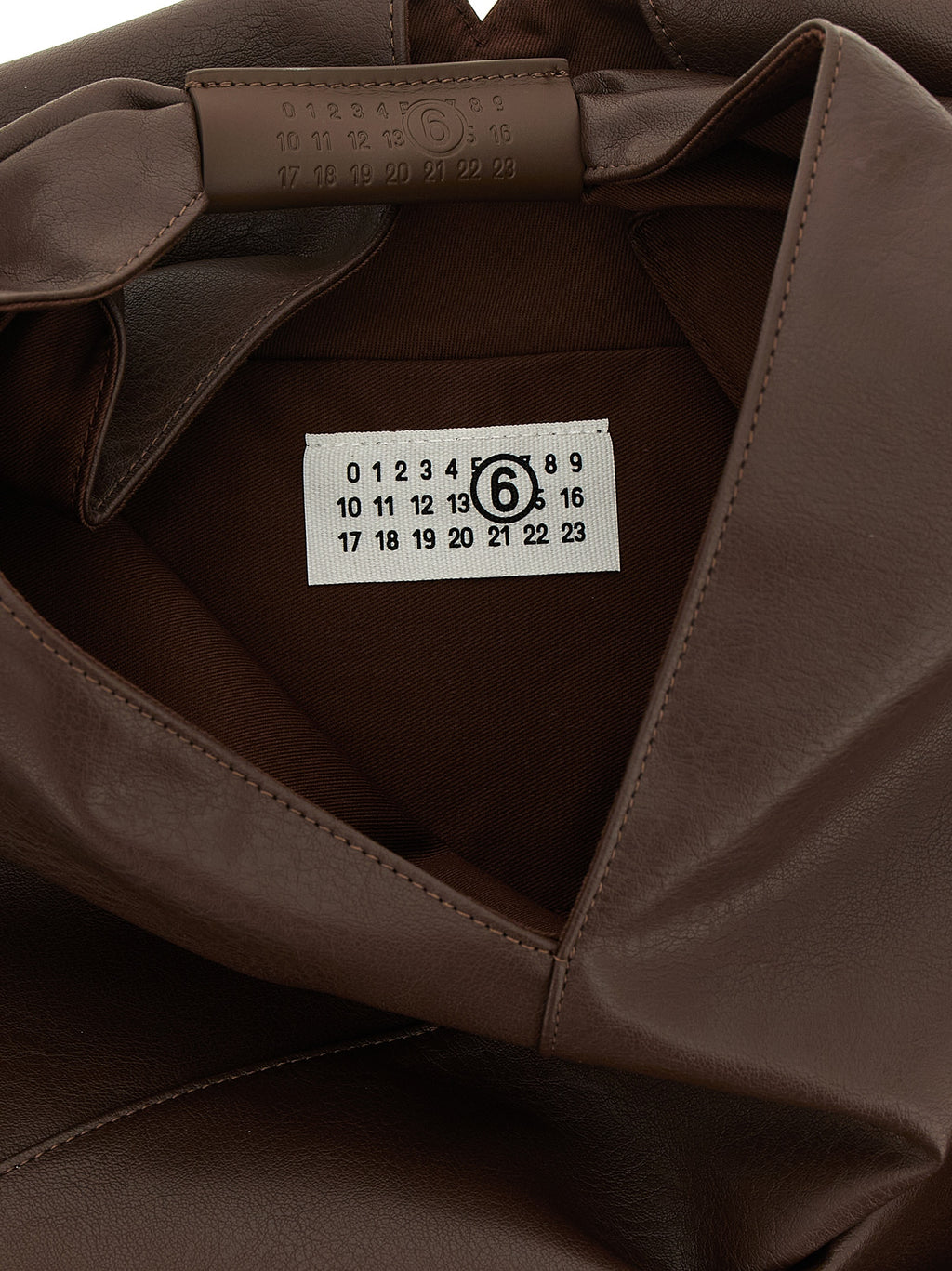 MM6 Maison Margiela Braune Handtasche aus Polyethylen