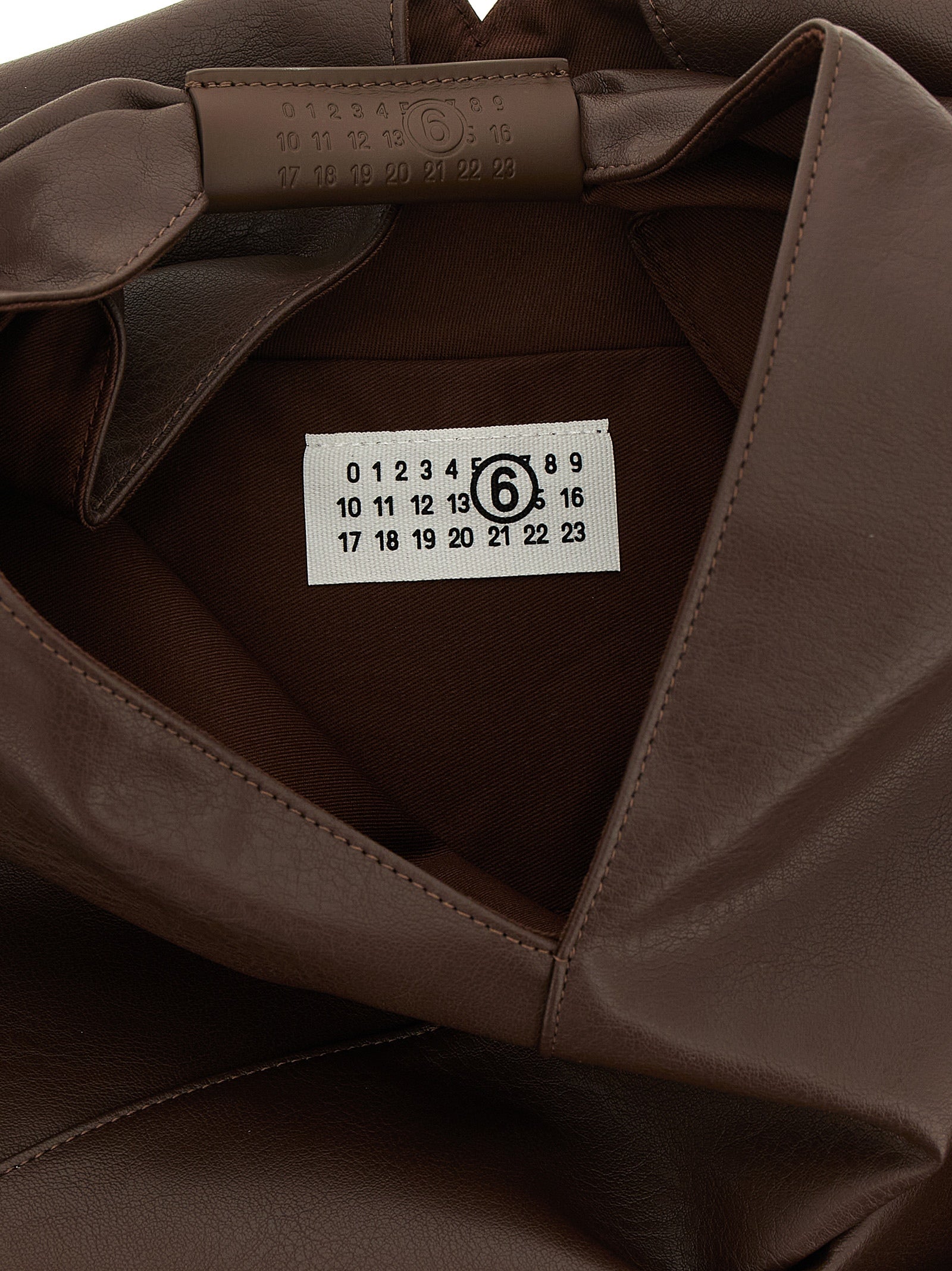 MM6 Maison Margiela Braune Handtasche aus Polyethylen