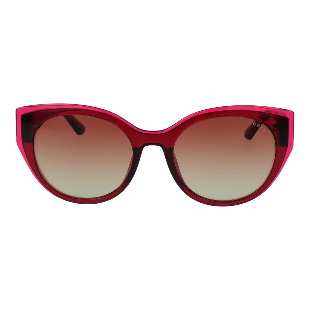 Sonnenbrille aus pinkem Kunststoff