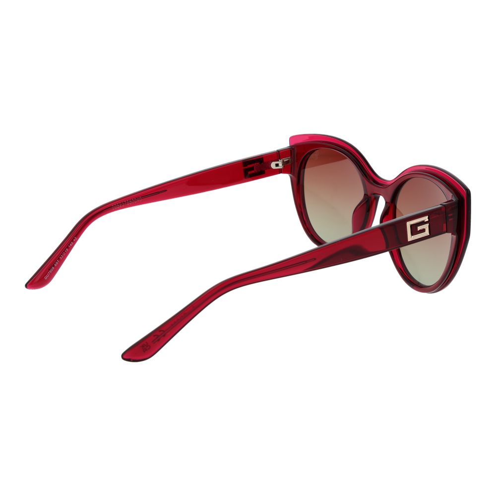 Sonnenbrille aus pinkem Kunststoff