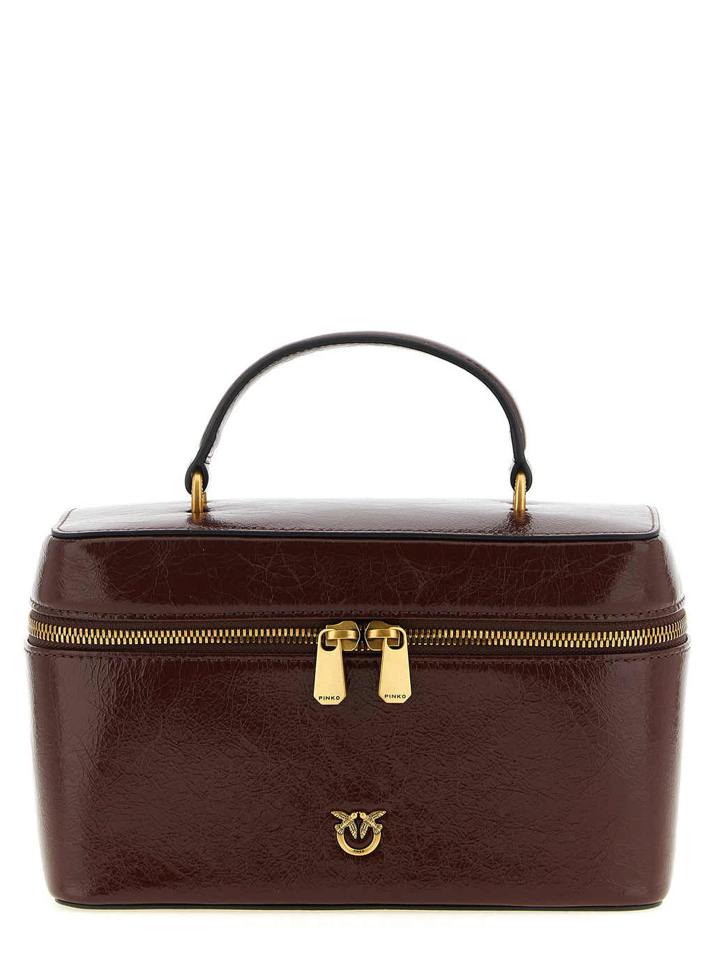 PINKO Braune Kalbsleder-Handtasche