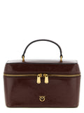 PINKO Braune Kalbsleder-Handtasche