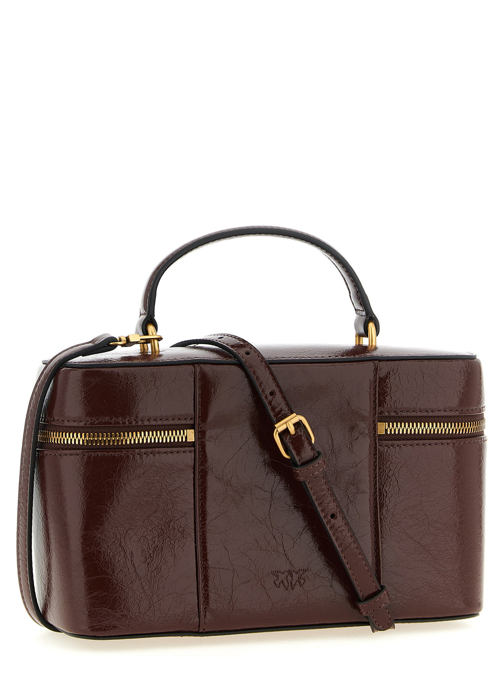 PINKO Braune Kalbsleder-Handtasche