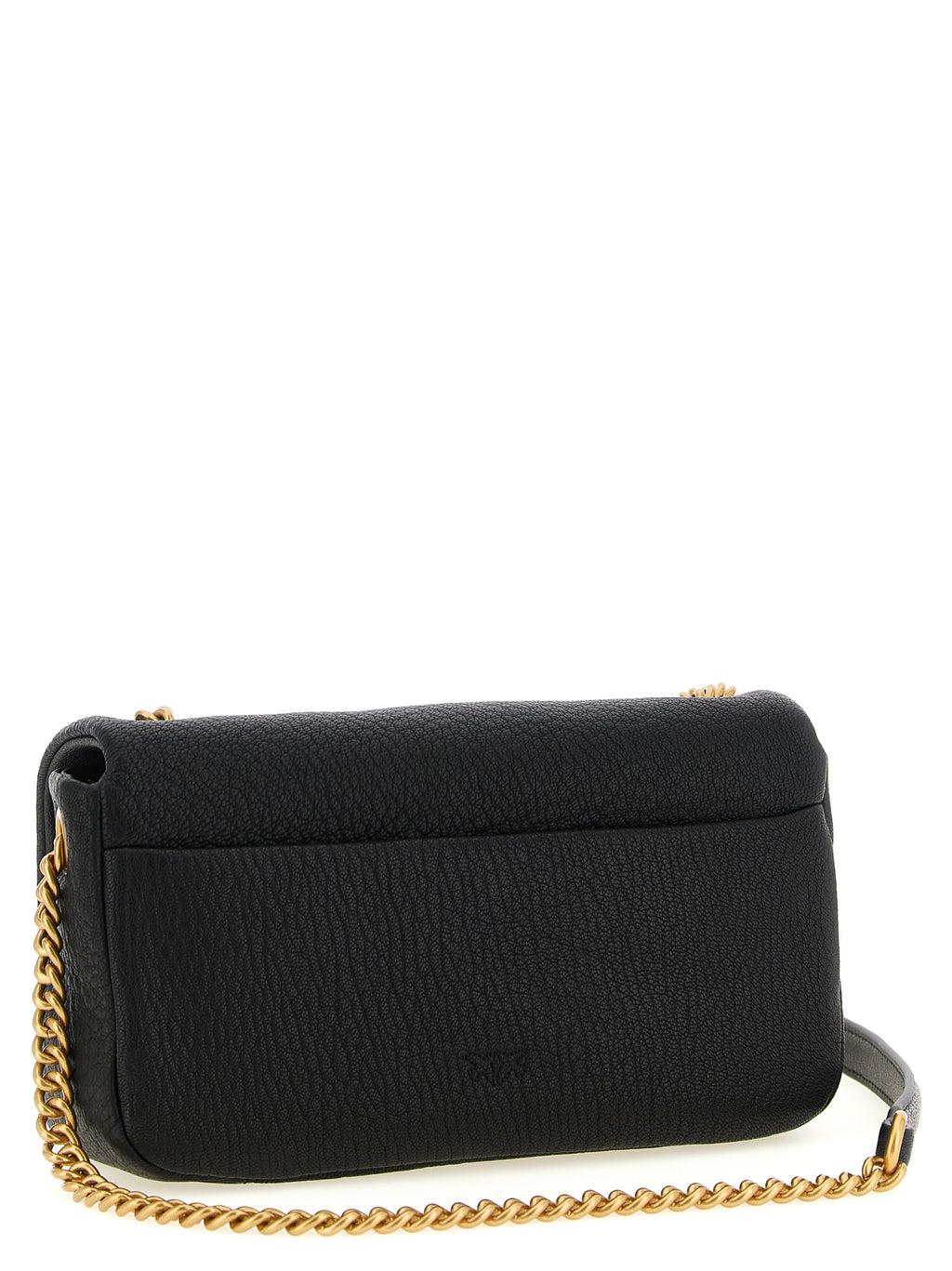 PINKO Schwarze Lammleder-Schultertasche