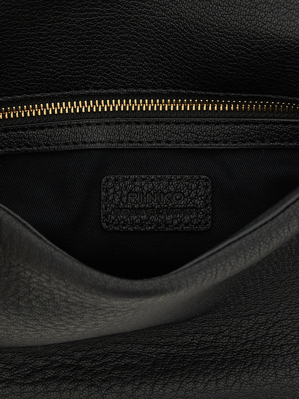 PINKO Schwarze Lammleder-Schultertasche
