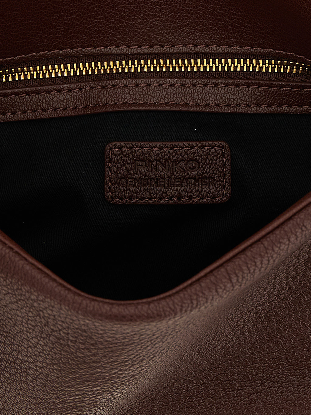 PINKO Schultertasche aus braunem Lammleder