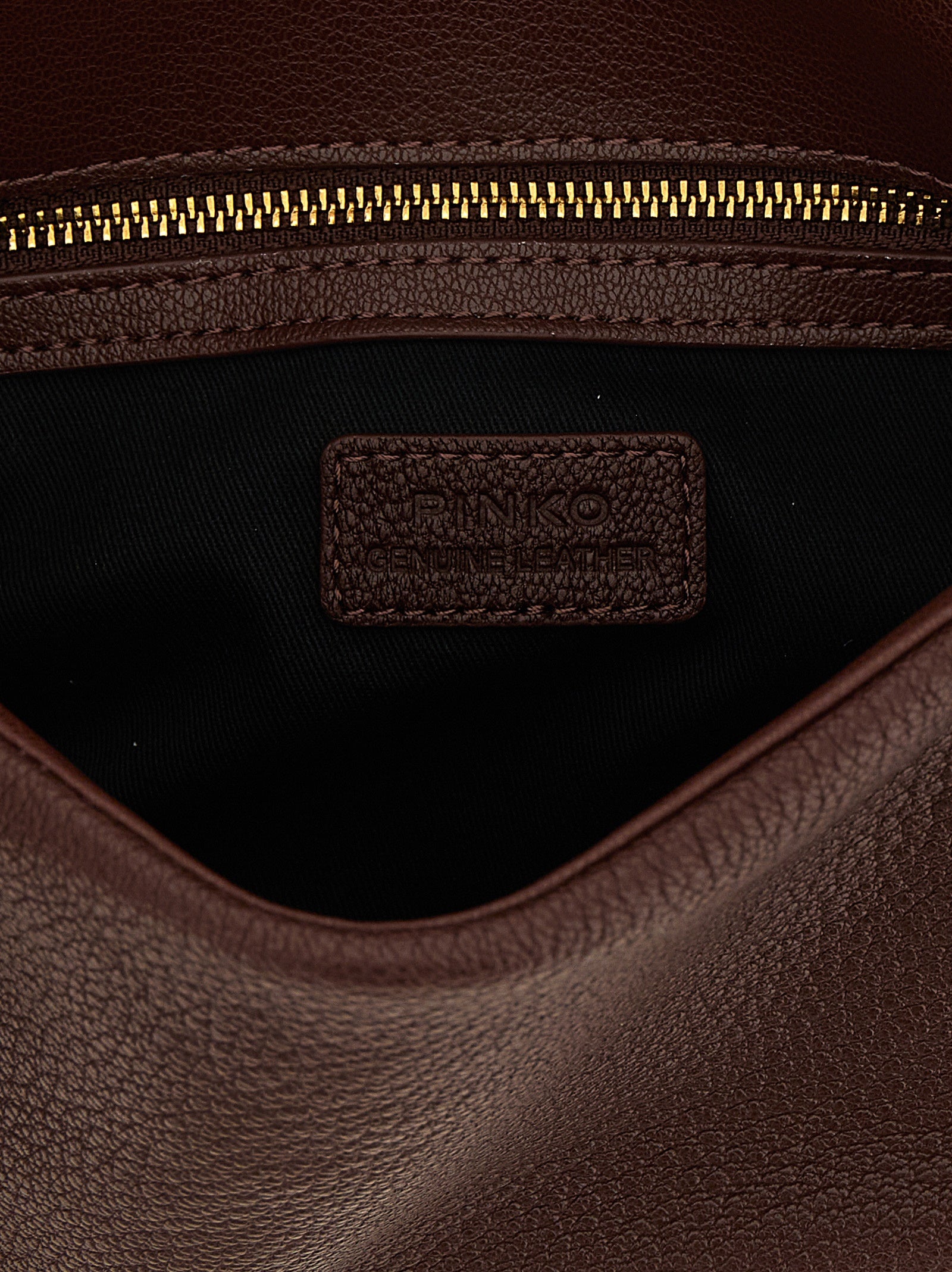 PINKO Schultertasche aus braunem Lammleder