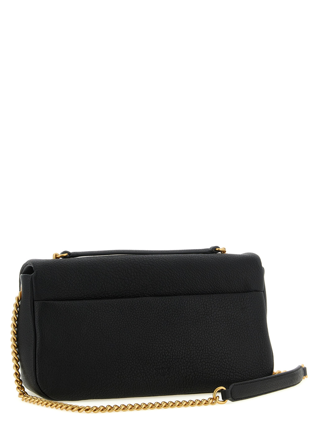 PINKO Schwarze Lammleder-Schultertasche