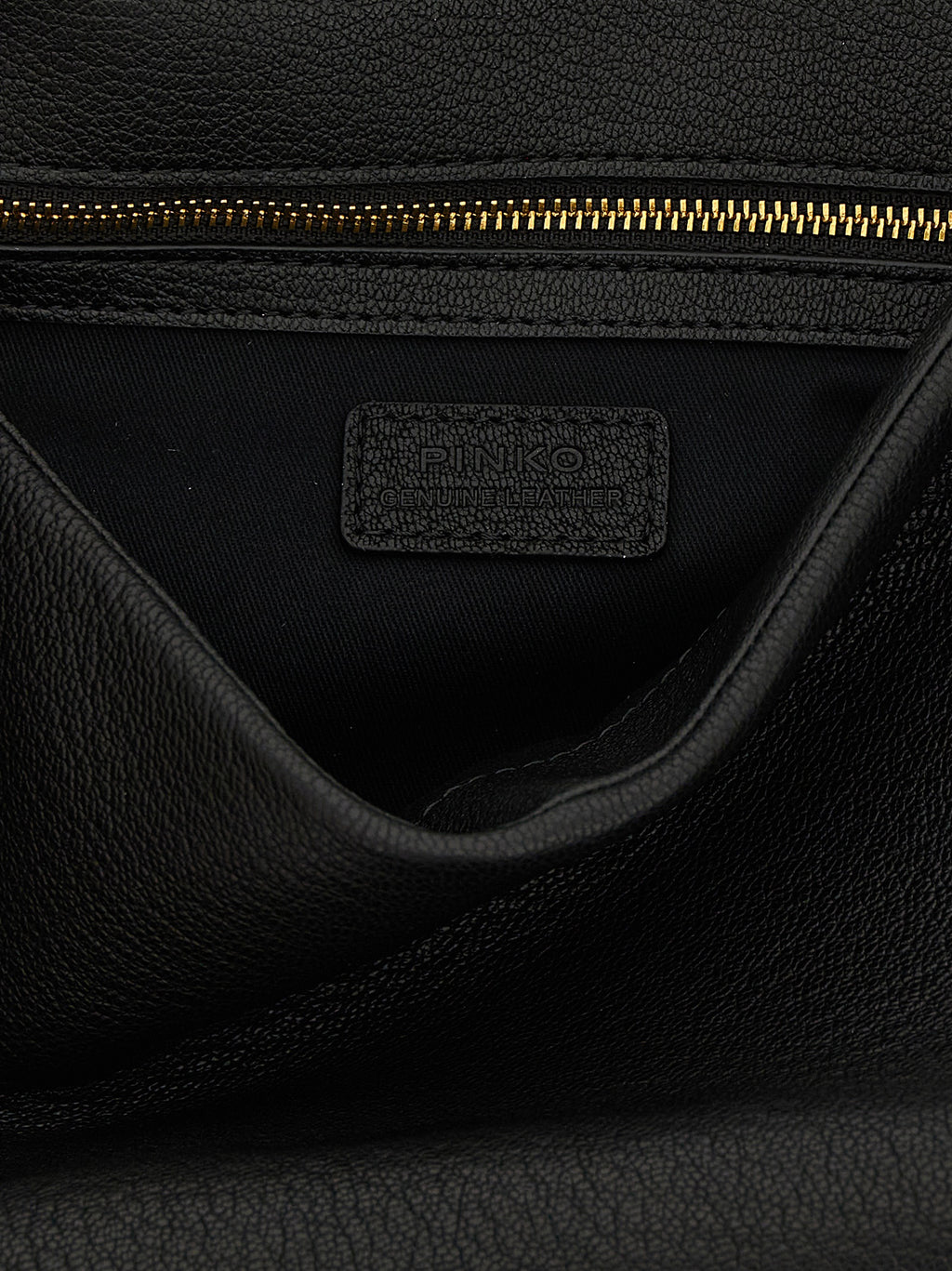 PINKO Schwarze Lammleder-Schultertasche