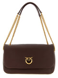 PINKO Schultertasche aus braunem Lammleder