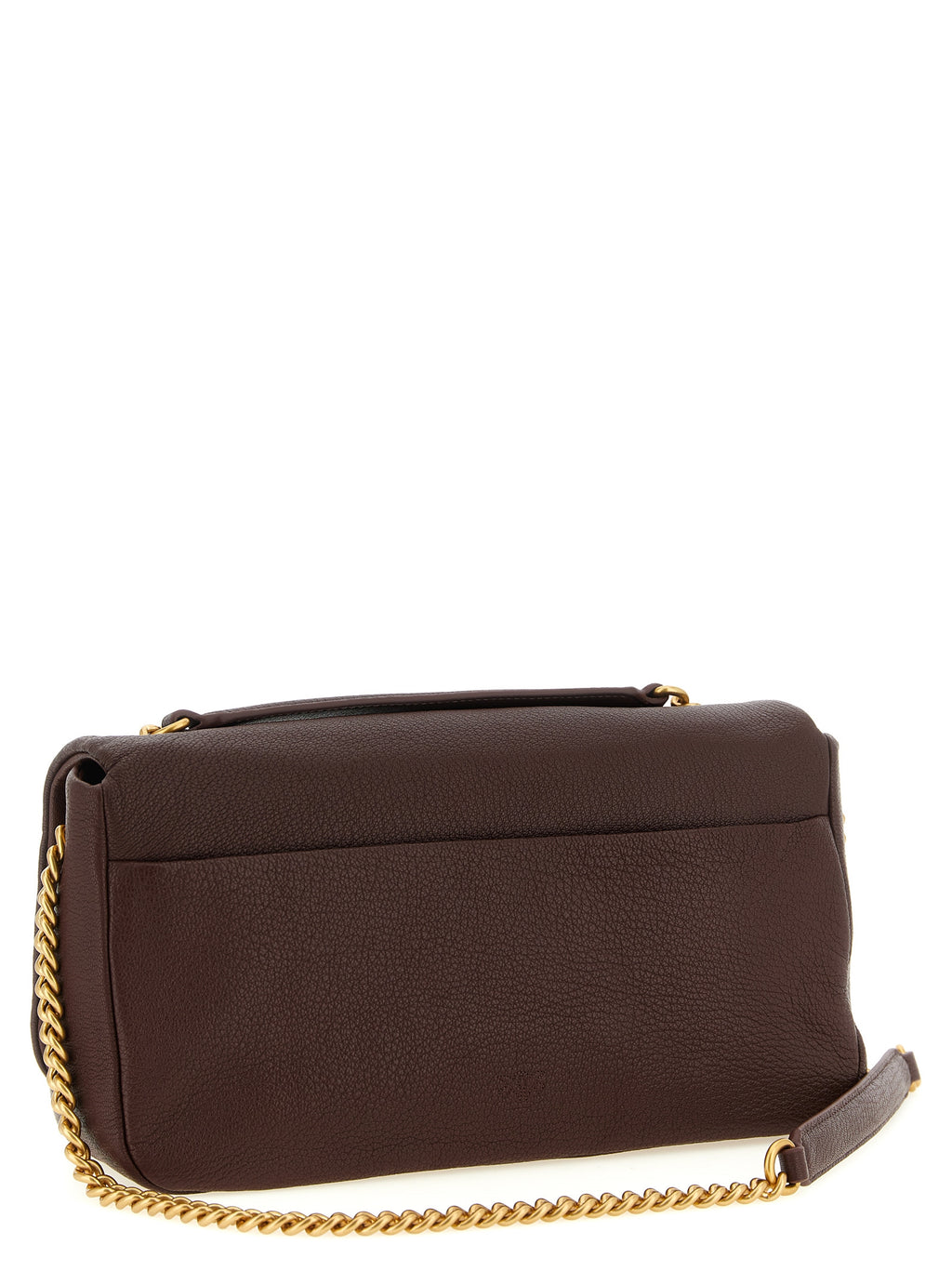 PINKO Schultertasche aus braunem Lammleder