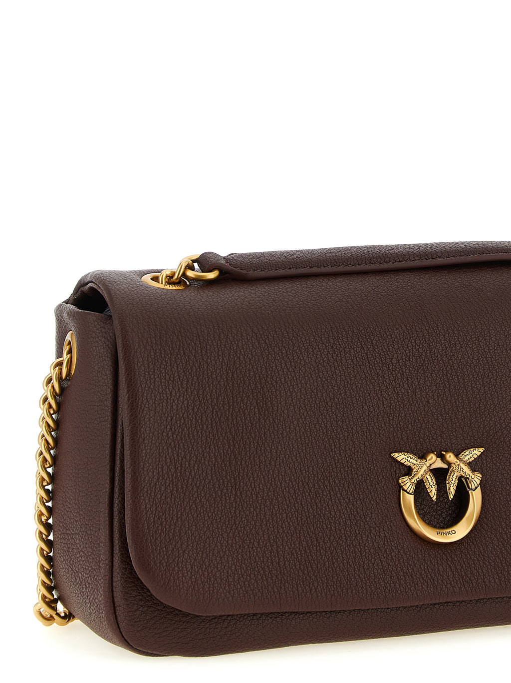 PINKO Schultertasche aus braunem Lammleder