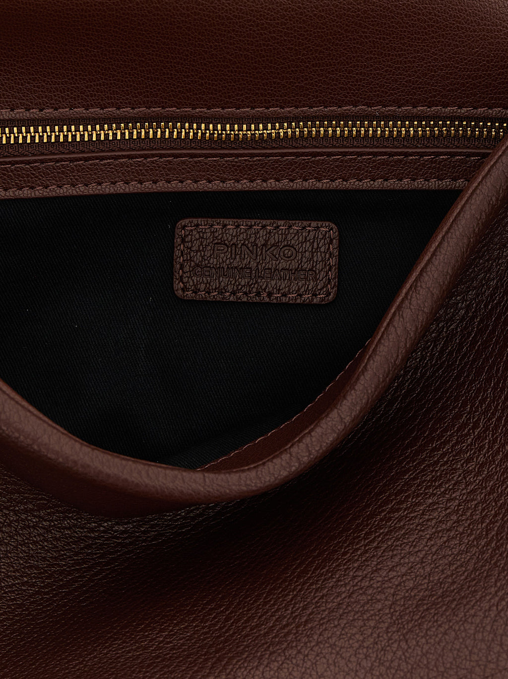 PINKO Schultertasche aus braunem Lammleder