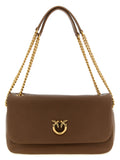 PINKO Schultertasche aus braunem Lammleder