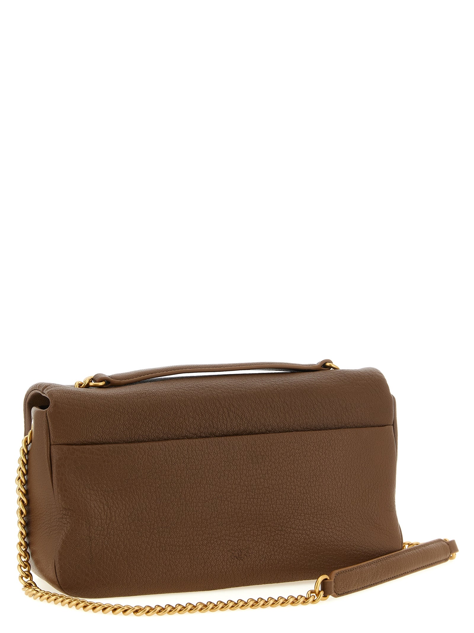 PINKO Schultertasche aus braunem Lammleder