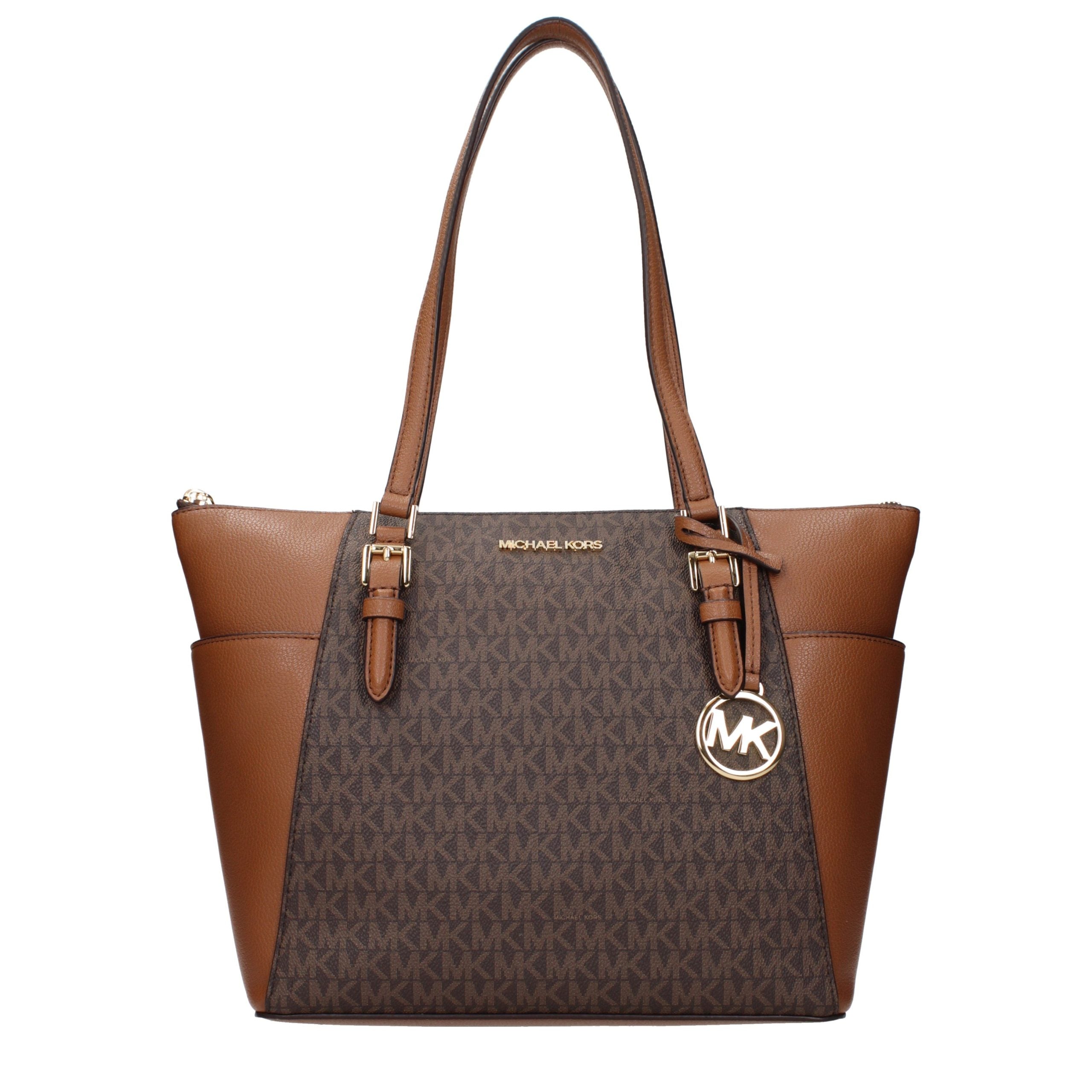 Michael Kors Braune Damen-Schultertasche aus Leder