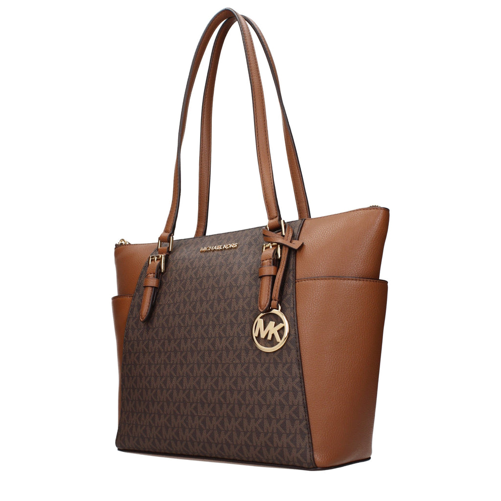 Michael Kors Braune Damen-Schultertasche aus Leder