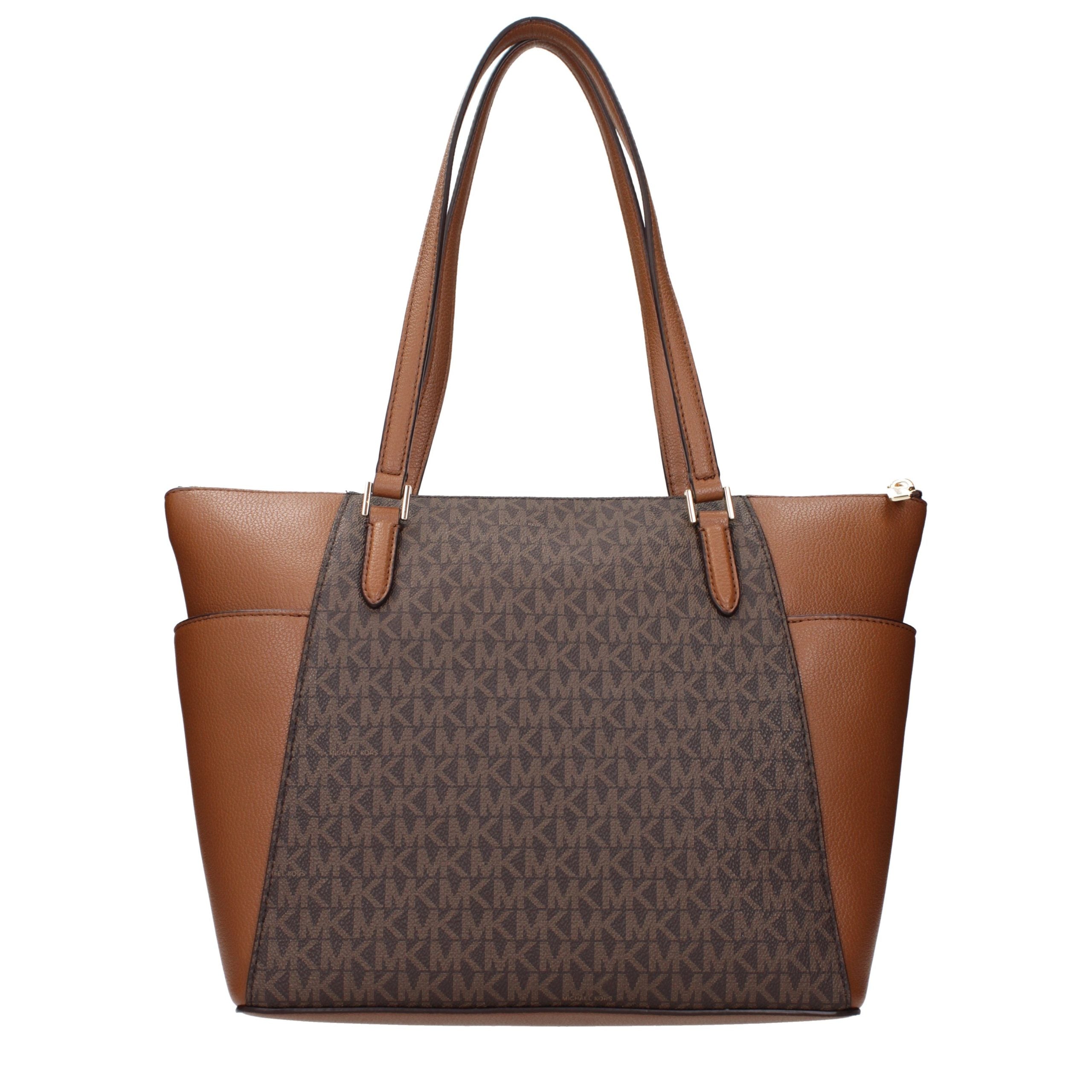 Michael Kors Braune Damen-Schultertasche aus Leder