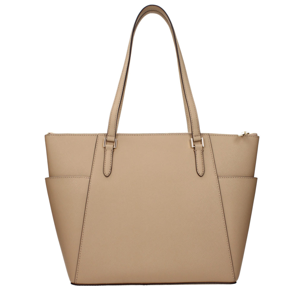 Michael Kors Beige Damen-Schultertasche aus Leder