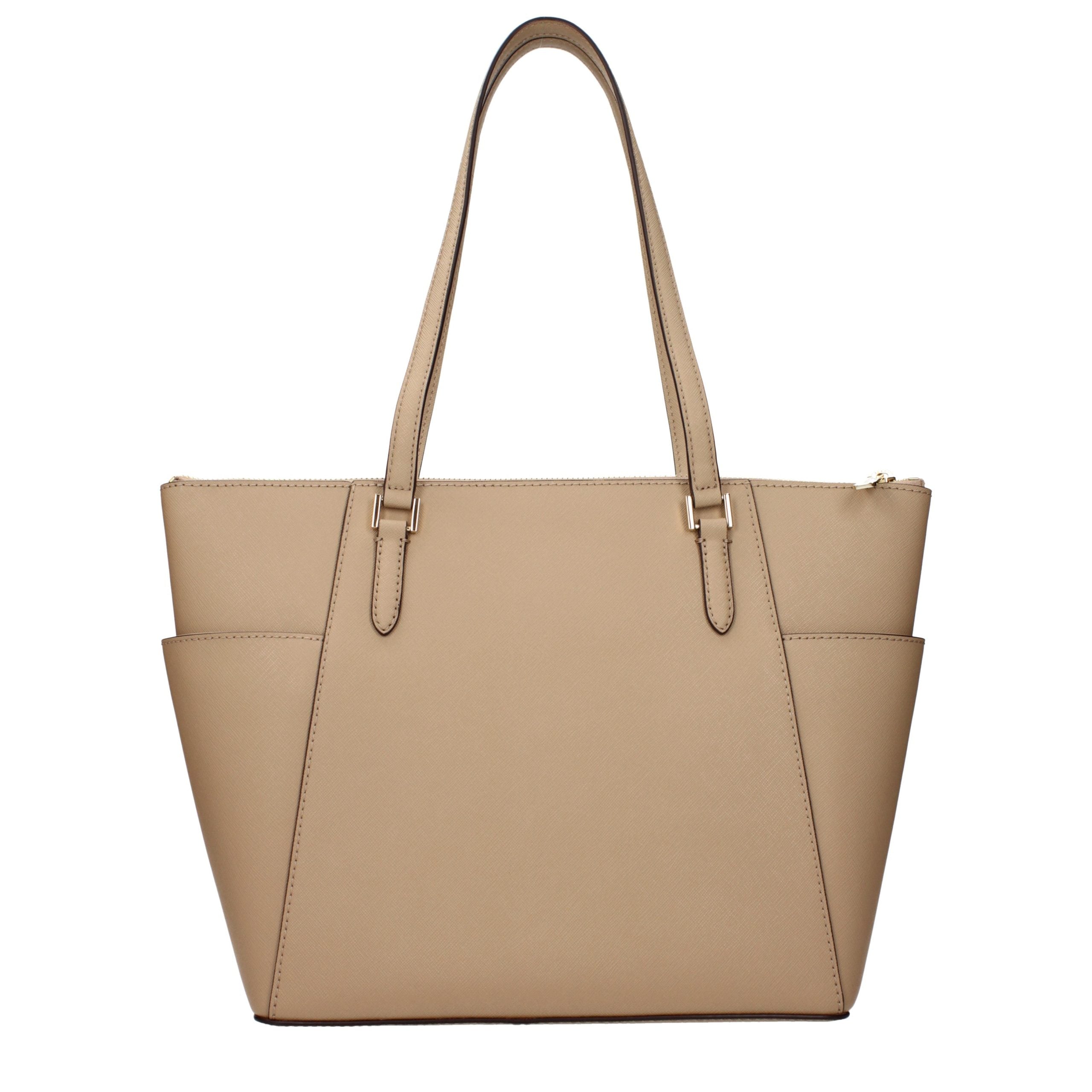 Michael Kors Beige Damen-Schultertasche aus Leder