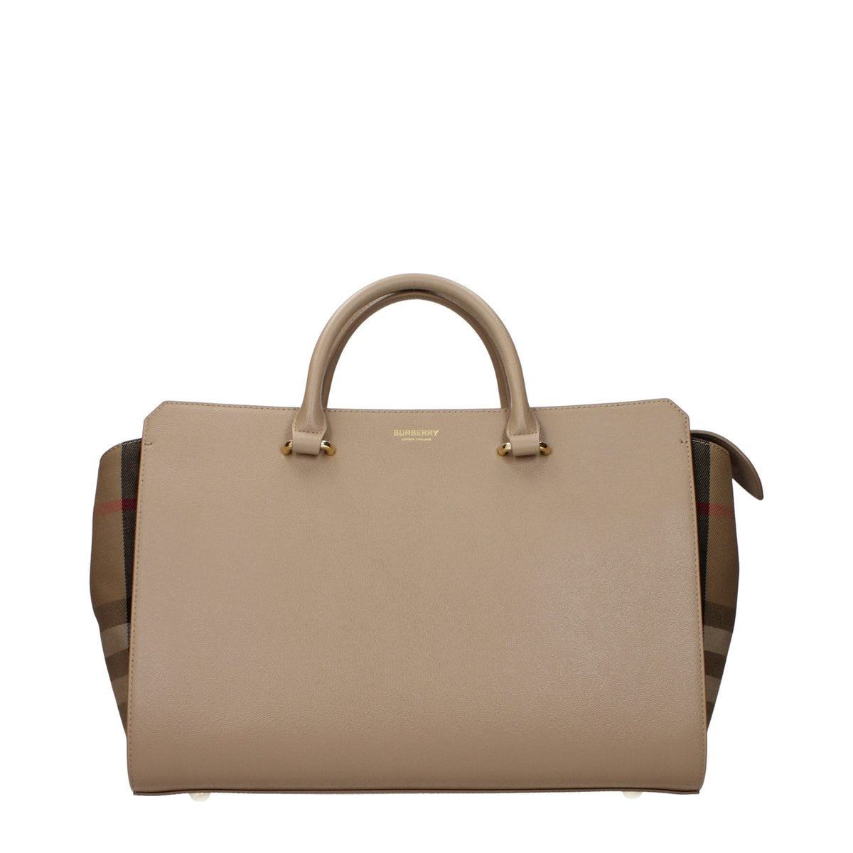 Burberry Beige Leder Handtasche