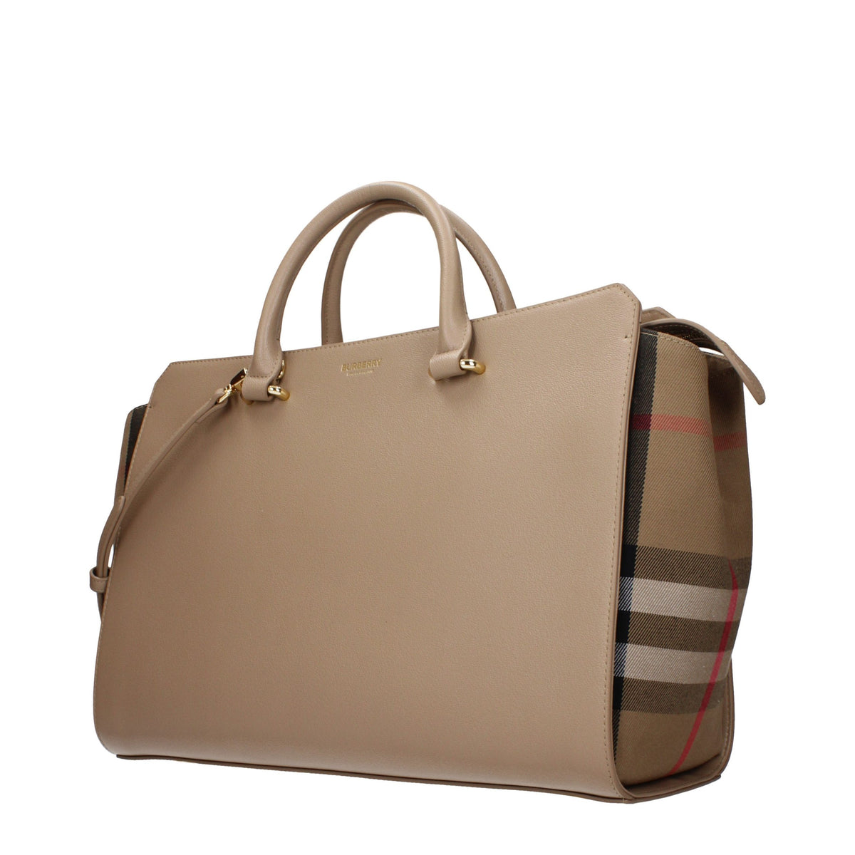 Burberry Beige Leder Handtasche