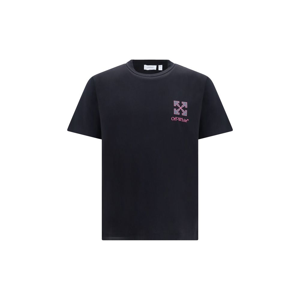Off-White Schwarzes Baumwoll-T-Shirt