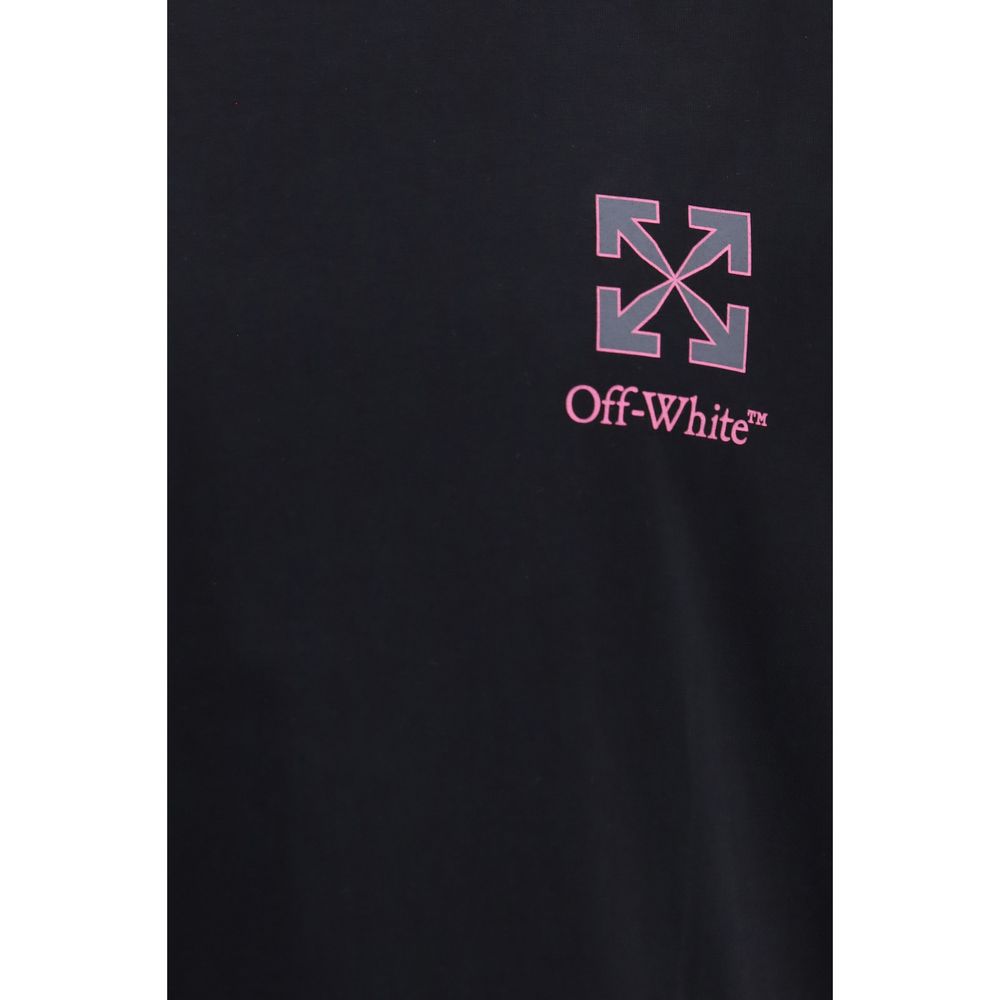 Off-White Schwarzes Baumwoll-T-Shirt